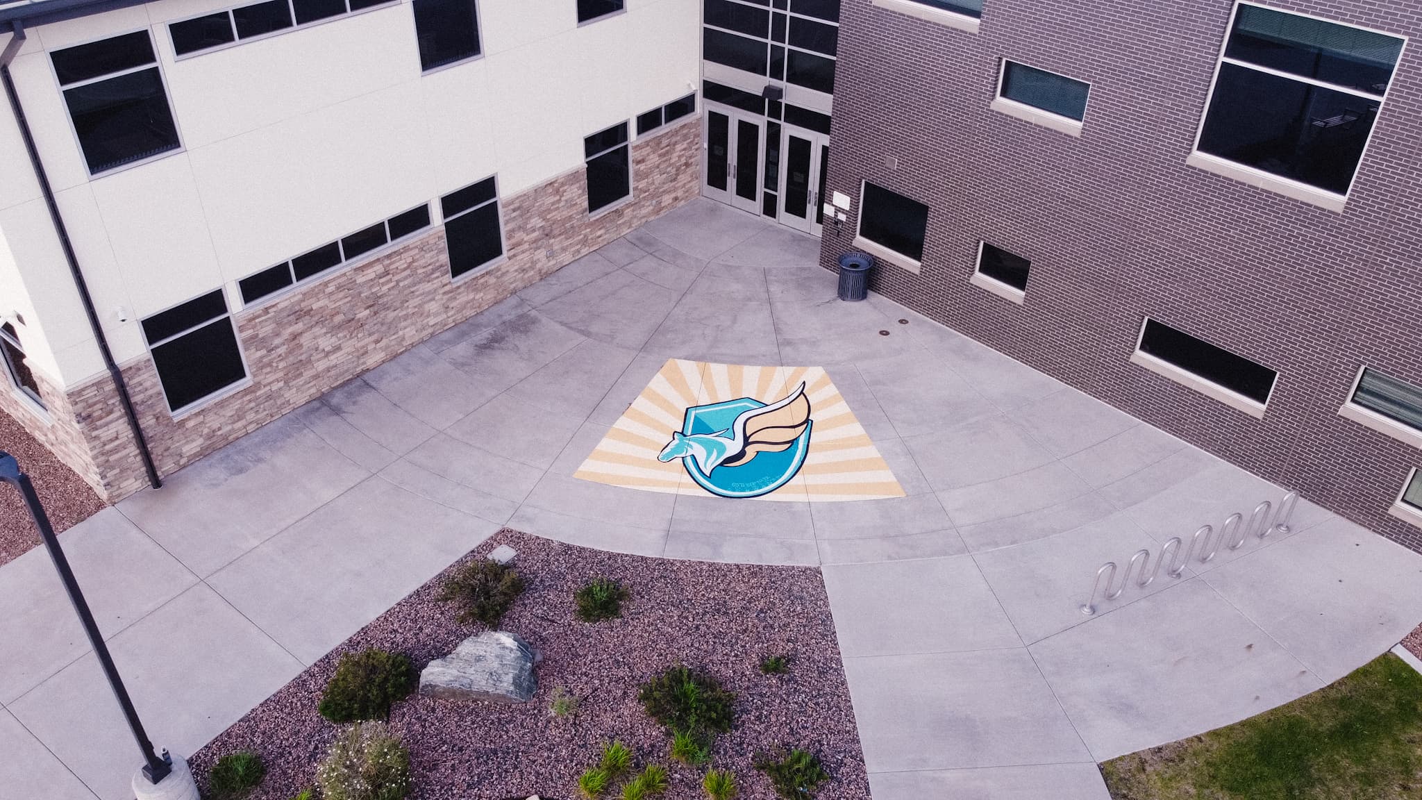 School Courtyard Dove — gallery image 1