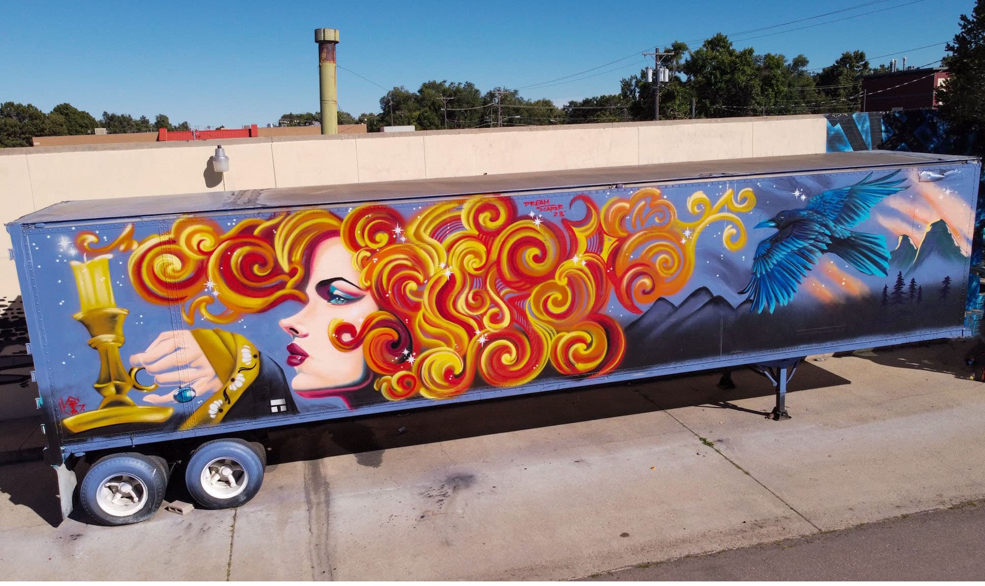 Woman with Candlestick & Raven — gallery image 1