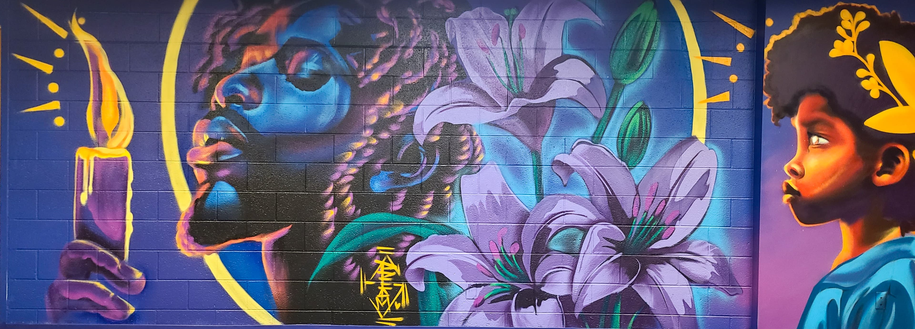 School Multi-Wall: Women & Flowers — gallery image 1